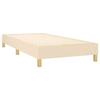 Maison Exclusive - Sommier à lattes de lit avec matelas Crème 80x200 cm Tissu