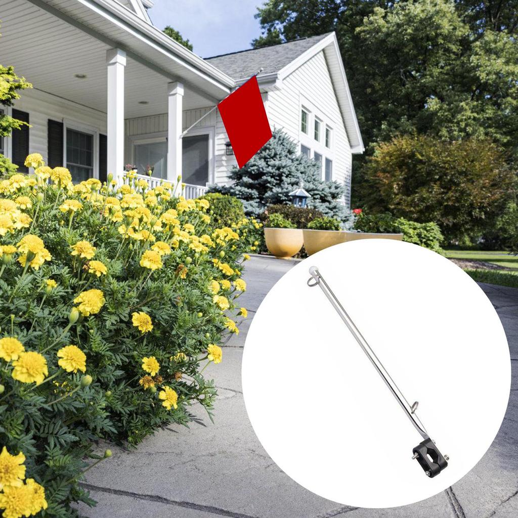 Морской держатель флагштока, держатель флагштока для лодки, нержавеющий, с креплением на рейлинг, регулируемый пластиковый зажим, нержавеющий, для лодки, яхты, автомобиля