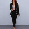 Women Pants Suit Set Double Breasted Blazer 2 Piece Business Outfit Ladies Office Work Jacket And Pants Set