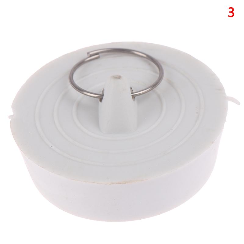 Rubber Sink Drain Stopper Plug With Hanging Ring For Bathtub Kitchen Bathroom