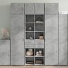 VidaXL Highboard Concrete Grey 70x42.5x185 Cm Engineered Wood, Sideboard, Storage Furniture, High Cabinet, Cabinet, Cupboard 3281465