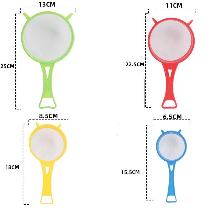 Set Of 4 Multi-Purpose Mesh Filter With Handle - Perfect For Tea, Juice, Flour, Soy Milk, Etc. - Kitchen Gadgets, Easy To Filter