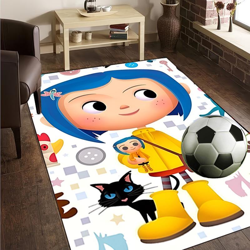 Mystery Coraline's World Rug Office Carpet Non-Slip Mat, Chair Rug Floor Covering for Gaming, Bedroom, Living Room , Home Decor Christmas Gift