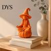 Поделки своими руками, расписанные вручную, 3D-печатная фигурка медитирующей ведьмы на тыквенной основе, Минималистичные скандинавские украшения для стола, Хэллоуин, Осень, Рабочий стол