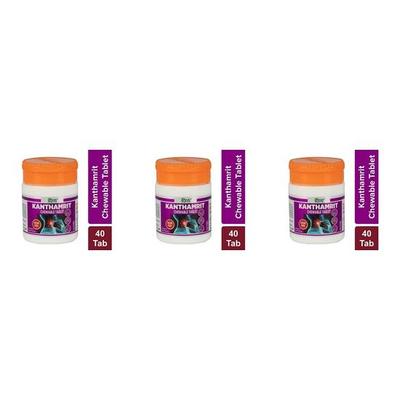 MANOHAR DIVYA KANTHAMRIT ЖЕВАТЕЛЬНЫЕ ТАБЛЕТКИ 40 N 6 GM УПАКОВКА ИЗ 4