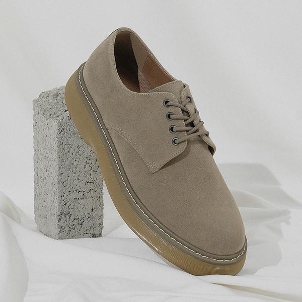 Pascologen MS3600-BE Туфли дерби Aaron с 4 отверстиями на верхней подошве бежевые [250~280 мм]-MS3600-BE