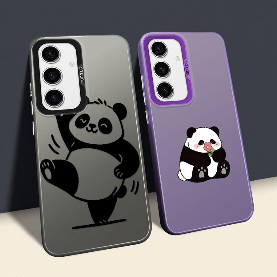 Cute Cartoon Panda Soft Cover Phone Case for Samsung Galaxy A54 A73 A35 A71 A26 A36 A51 A56 A55 A52 A72 A53