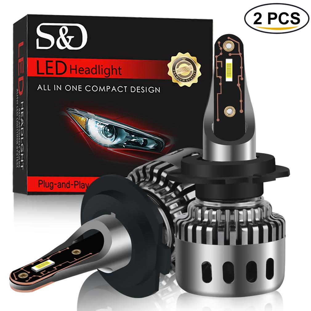 20000Lm Mini H1 H7 Led Canbus Фары H4 LED H11 CSP Фары H8 HB3 9005 HB4 9006 9012 hir2 9004 9007 H13 Hi/Lo Light Авто Лампа 6000K