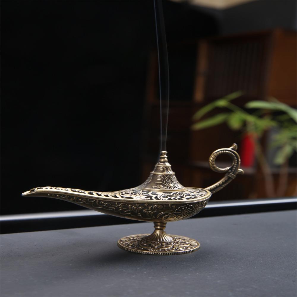 Антикварный стиль Лампа Аладдина для загадывания желаний Очистка воздуха Ароматизатор для дома Аромалампа Домашний декор