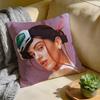 RRosalia Singer Cushion Cover Washed Linen Soft Breathable Decorative Case For Sofa Home Pillow Cover