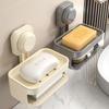 Двухслойная мыльница на присосках, мыльница без перфорации, подставка для слива мыла, держатель для мыла и губки, кухня