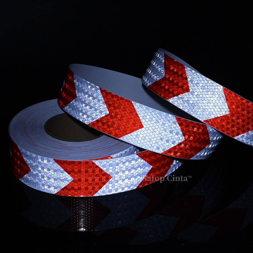 5CM Waterproof Truck Sticker Adhesive Arrow Reflective Strip Safety Conspicuity 10M Reflector Tape For Trailer Car Vehicle Decal