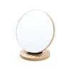 Wooden Folding Vanity Tabletop Stand Adjustable and Beige Mirror, Mirror, Mirror, Swivelable, (13.512.8 Cm)
