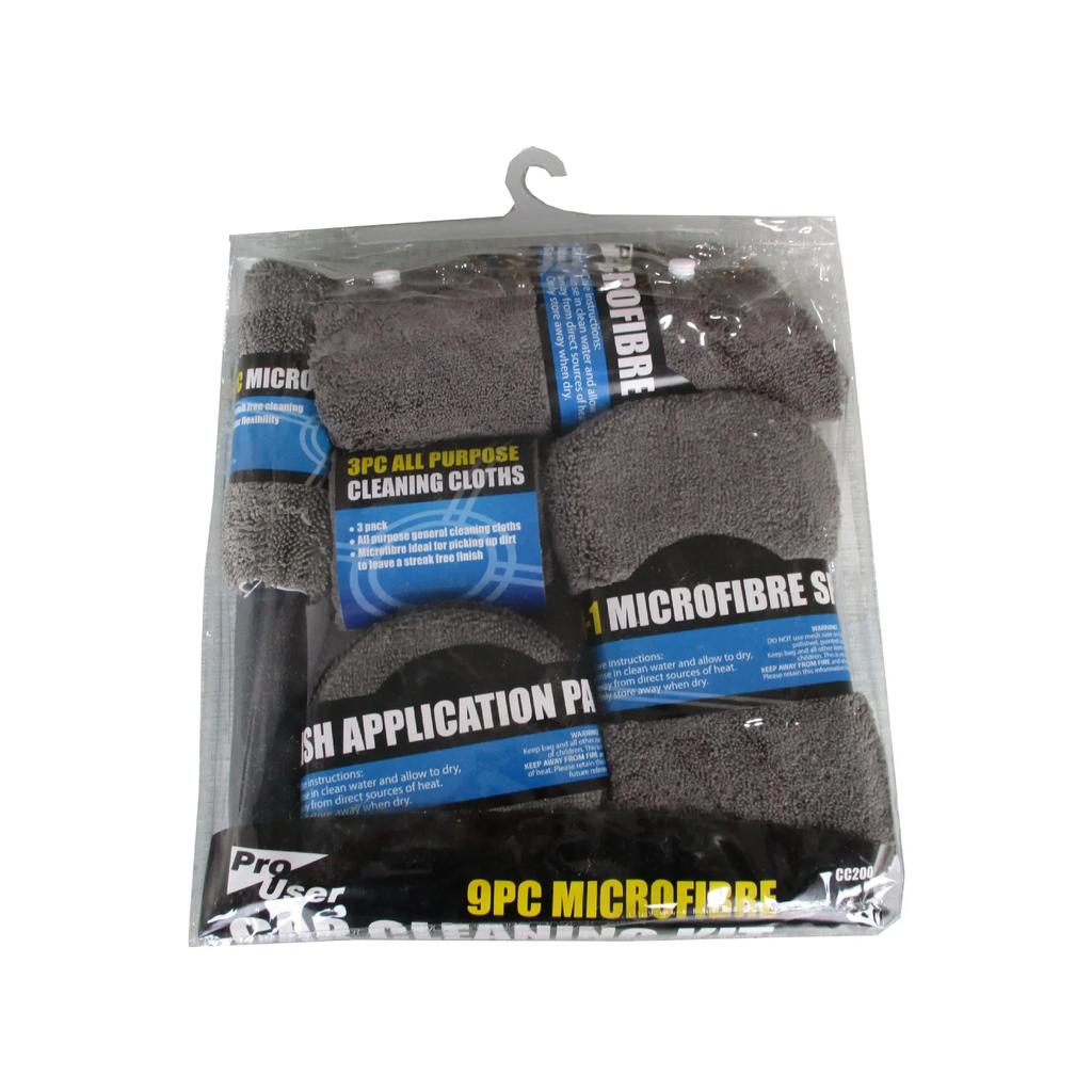 9 шт. Наборы для чистки автомойки, микрофибра, инструменты для мытья автомобиля, полотенца, губка для румян, перчатки для мытья, полироли, аппликаторы