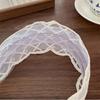 Bowknot Embroidery Lace Headband Wide Edges Mesh Hair Hoop All-match Bow Hair Band  Girls