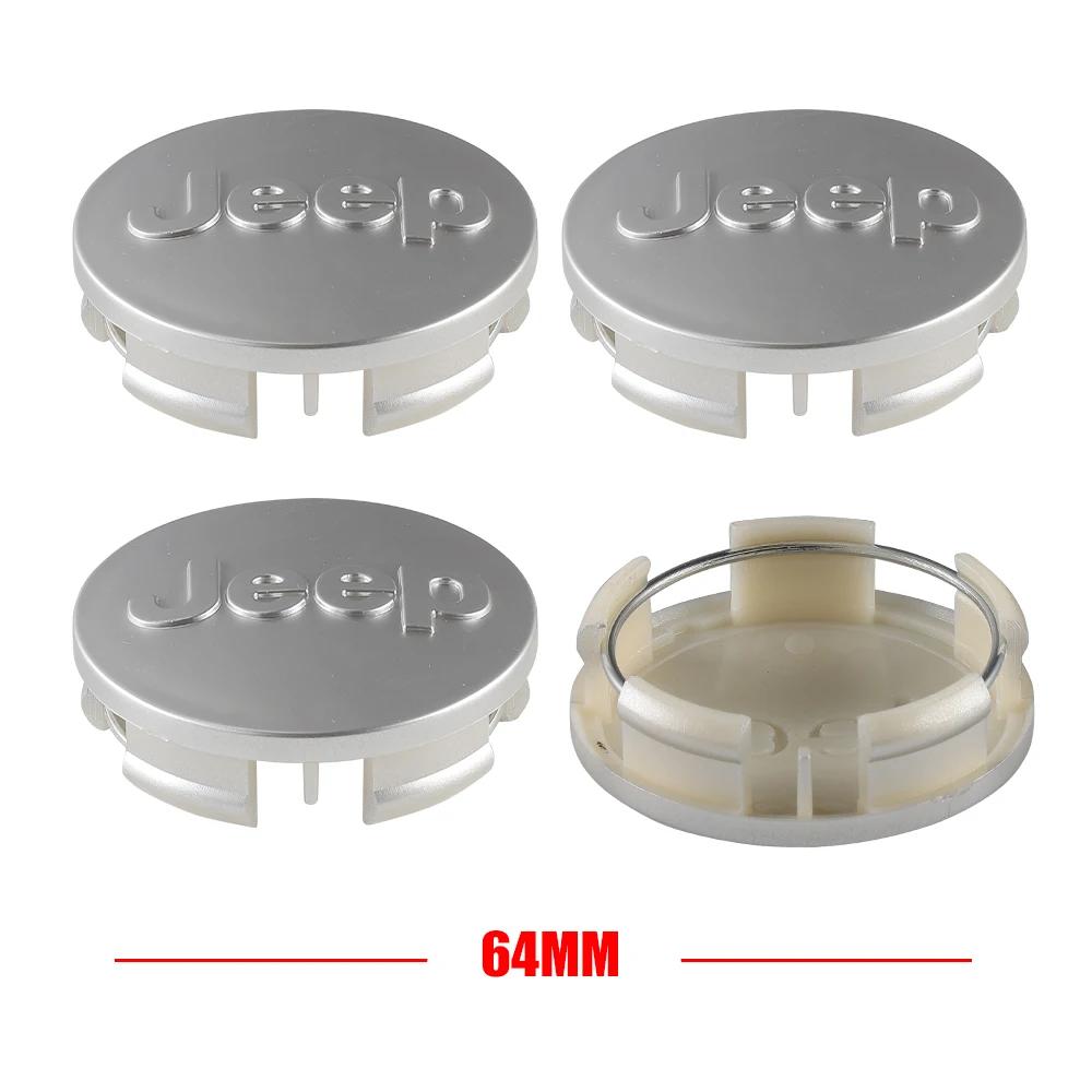 For Jeep 4pcs Car Styling Hub Caps Cover Car Wheel Center Wheel Hubcaps Accessories For Jeep Renegaed Compass Grand Cherokee