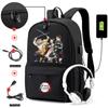Рюкзак в стиле аниме для мальчиков и девочек, рюкзак для школы, студенческий повседневный рюкзак с принтом для ноутбука, Mochilas, противоугонные сумки на плечо, сумки-ранцы