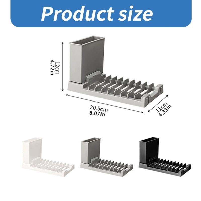 Многофункциональная сушилка для посуды, переносная стойка для сушки посуды с регулируемыми ножками для организации кухни