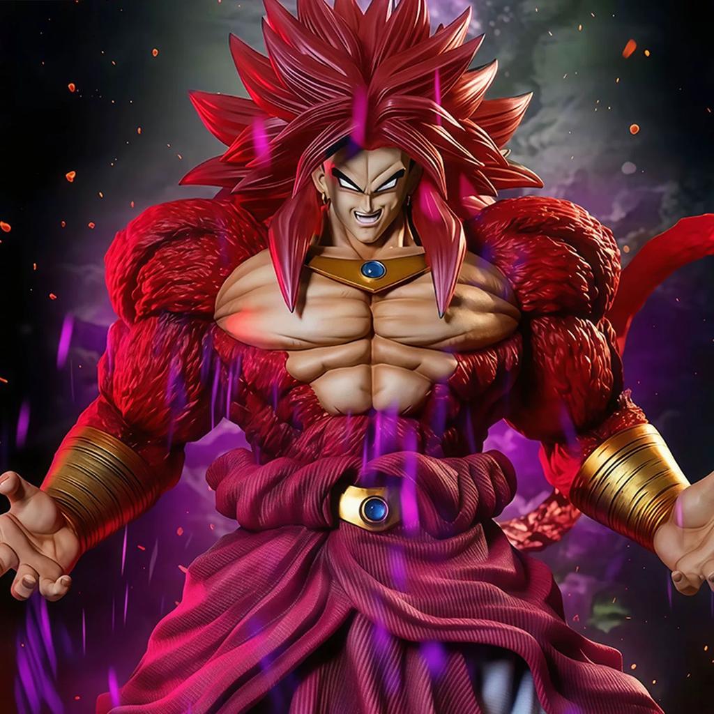 Dragon Ball Super Saiyan 4 Broly Gk Figure Anime Peripheral Statue Collectible Desktop Decoration Model For Otaku Anime Fans