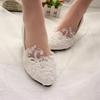 Xingchen Women's Large Size White Bridal High Heels for Weddings and Bridesmaids
