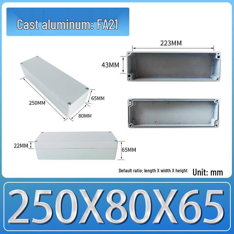 IP66 Outdoor Explosion-Proof Waterproof Aluminum Junction Box with Customizable Terminal Button Holes