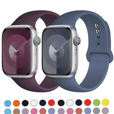 Оригинальный силиконовый ремешок для Apple Watch ultra 2 Браслет 44мм 40мм 45мм 41мм 49мм 42мм 46мм iwatch серия 7 8 se 4 3 5 6 9