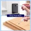 4Pcs Long Head Markers Pen Bathroom Woodworking Decoration Multifunction Deep Hole Marker Pens Pen Red Black Blue Ink