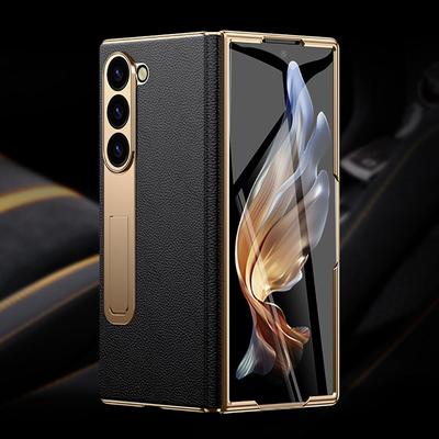 Бренд LANGSIDI Роскошный противоударный чехол из натуральной кожи для Samsung Galaxy Z Fold 3 4 5 6 7 Защитная крышка с подставкой и магнитной петлей