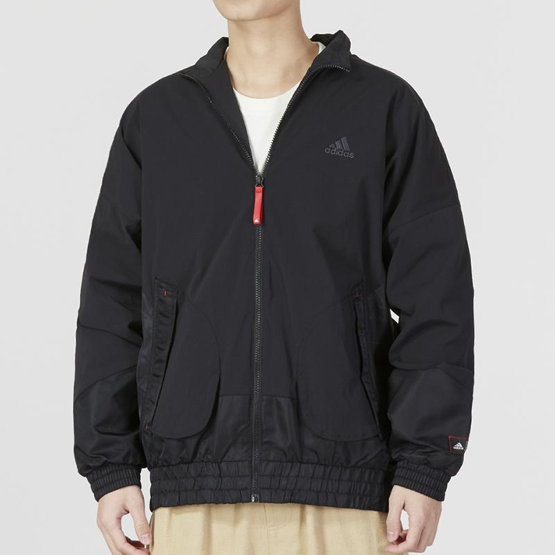 adidas Мужская тканая куртка CNY Comfort, верхняя одежда, черная HZ3037