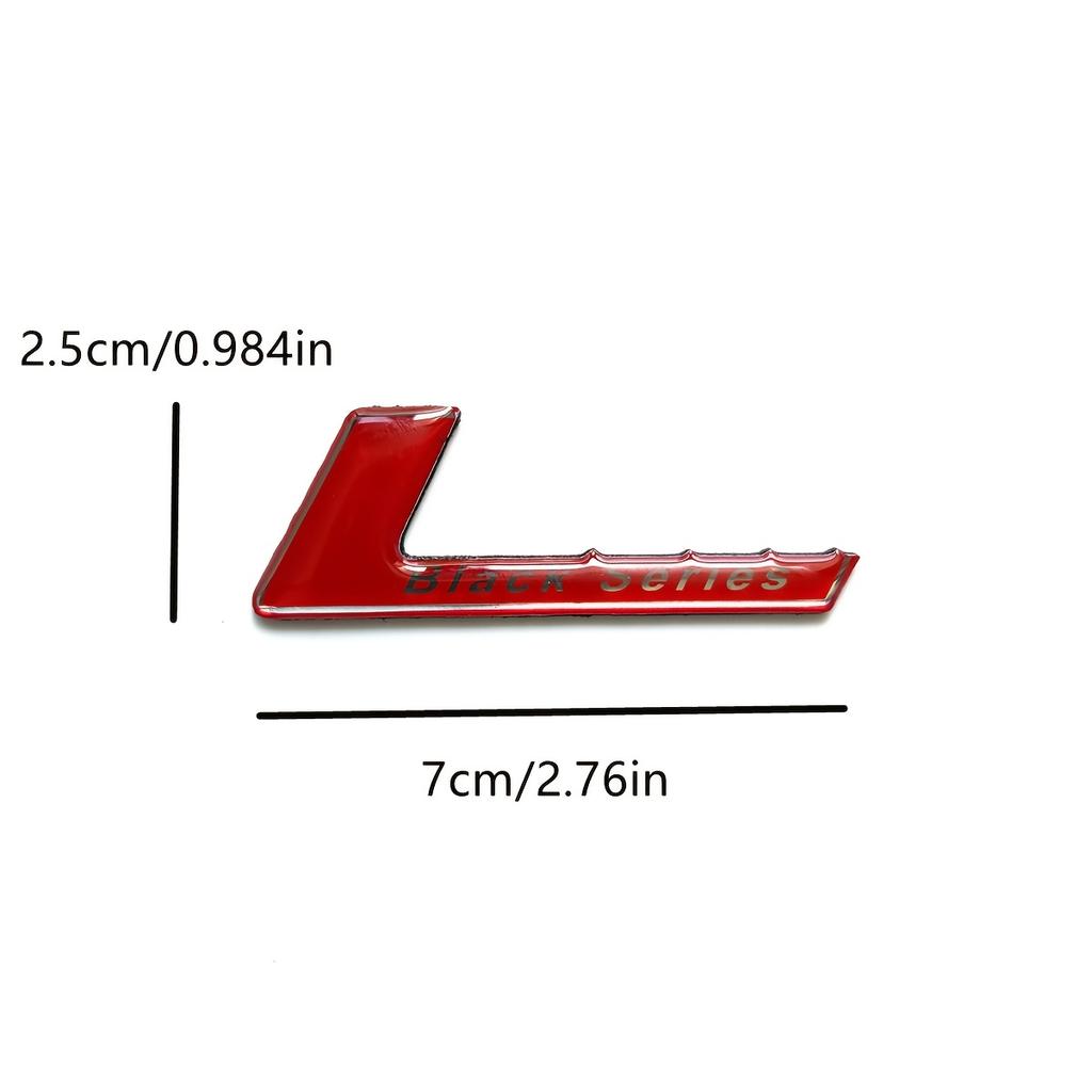 Metal 3D Car Emblem Black Series Sticker Suitable for Car SUV Motorcycle Hood Trunk Fenders Side Doors Body Decoration Decal Accessory