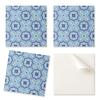 Set of Self-Adhesive Vinyl Tiles Pattern with Ornamental Motifs 4x50x50 Cm