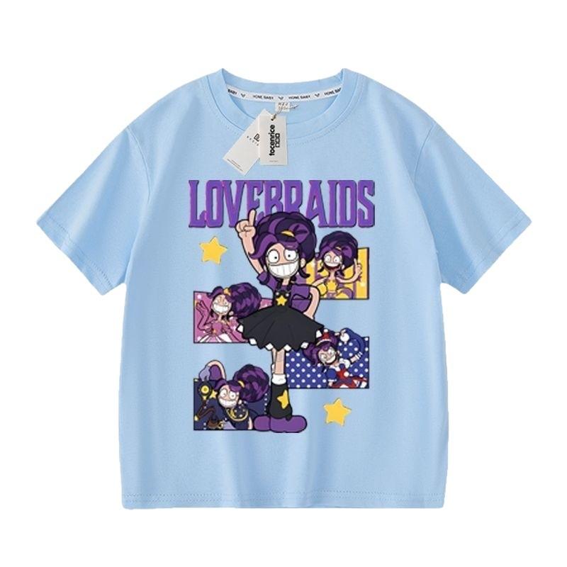 Детская футболка с коротким рукавом для девочек Lily Lovebraids с принтом