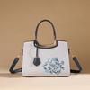 Embroidered Mom Bag with a High-End Feel, 2024 New Model for Middle-Aged Women, Large Capacity Shoulder and Crossbody Tote Bag