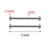 4Pcs Dogbone 51MM for WLtoys A979 A949 A959 A969 K929 Himoto E18 Spino HSP 1:18 RC Car Upgrade Parts