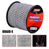 4 Woven 500 Meter PE Woven Strong Fishing Line, Stone Fishing and Sea Fishing Colored Fishing Line