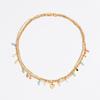 BIMBA Y LOLA Multi-Layer Chain Crystal Stone Necklace B255AIU007GOF