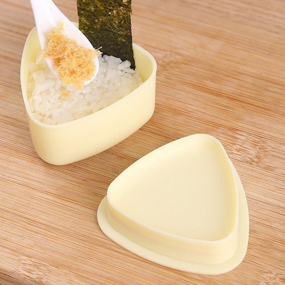 3Pcs/Set Triangular DIY Sushi Mold Press Onigiri Rice Ball Set Practical Baby Rice Molds  for Home