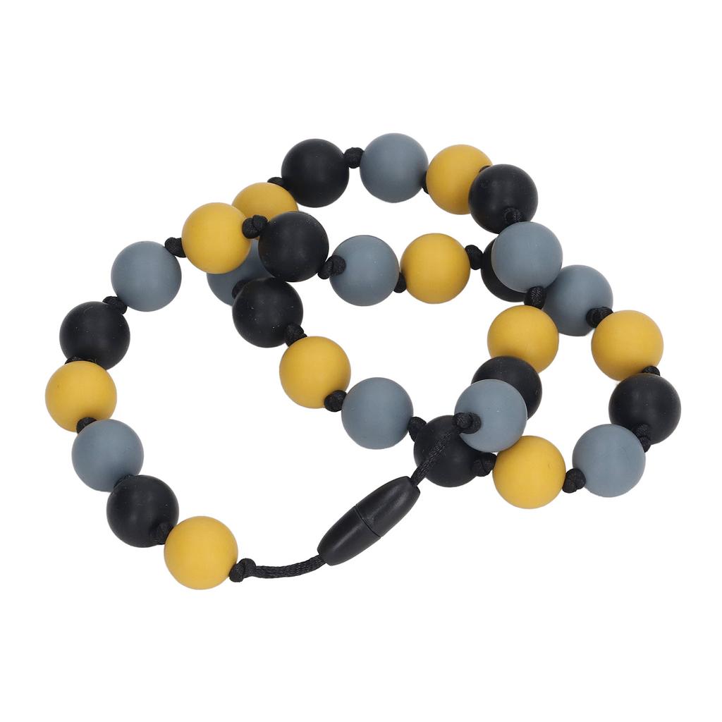Baby Teething Necklace Anxiety and Stress Reduction Safe Silicone Teething Necklace for Kids