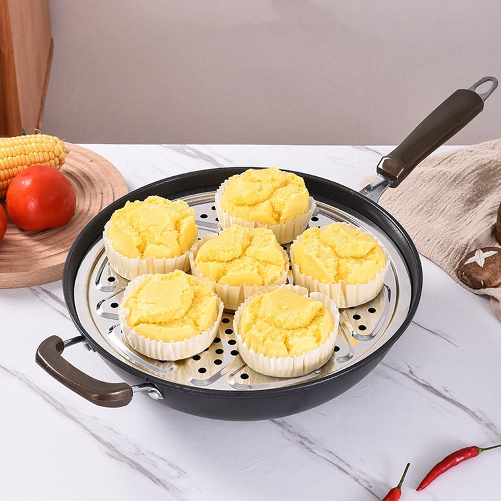 Steamer Tray Round Steamer Rack Steaming Plate Steamer Tray 15.5cm-39cm 304 Stainless Steel Cookercanner Accessories