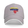 Women Unisex Venezuela Map Outdoor Hat Venezuelan Adjustable Cap Casual Baseball Cap Golf Hats