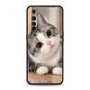 Милый Чехол-Кот с Сердечками для Realme 13 12 11 10 9 8 5G 7 C25 C35 GT5 GT3 GT2 Pro Plus Для Realme GT Neo 2 3 3T 5 Чехол