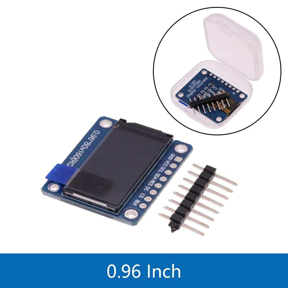 TFT Дисплей 0.96 1.3 1.44 1.8 дюйма IPS 7P SPI HD 65K Полноцветный LCD Модуль ST7735 / ST7789 80*160 240*240 (Не OLED) Для Ардуино