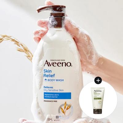 Aveeno Skin Relief Гель для душа 532млx2+(вырос) Aveeno Ежедневный гель для умывания 30 г