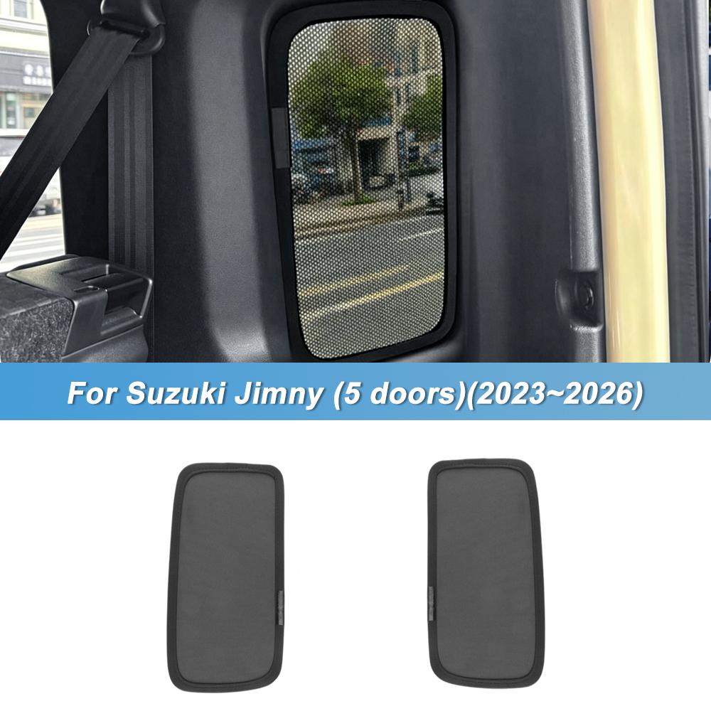 Magnetic Mesh Car Window Sunshade for Suzuki Jimny JB64 JB74 JC74 2019-2024 2025 2026 3/5 Doors Front Rear Side Quarter Window