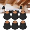 6PCS Black&Gold Lamp Cover Clip On Design Small Lamp Shades Modern Lampshade  Chandelier Replacement