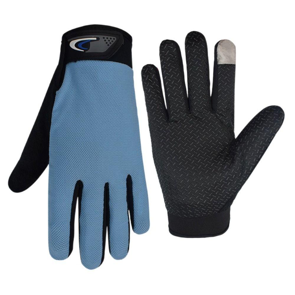 Thin Cycling Gloves Bike Gloves Comfortable Full Finger Gloves Training