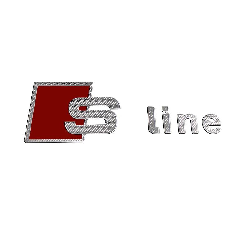 Новая металлическая наклейка на руль автомобиля Значок эмблема S Line Наклейка на ключ Для Audi A7 A8 A3 A4 A5 A6 TT Q3 Q5 Q7 A1 B5 B6 B7 B8 B9 8P