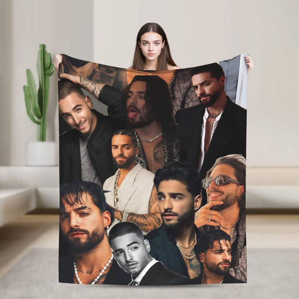 Maluma Rapper  Blanket Quality Soft  Throw Blanket Winter Girls Boys Couch Bed Funny Bedspread