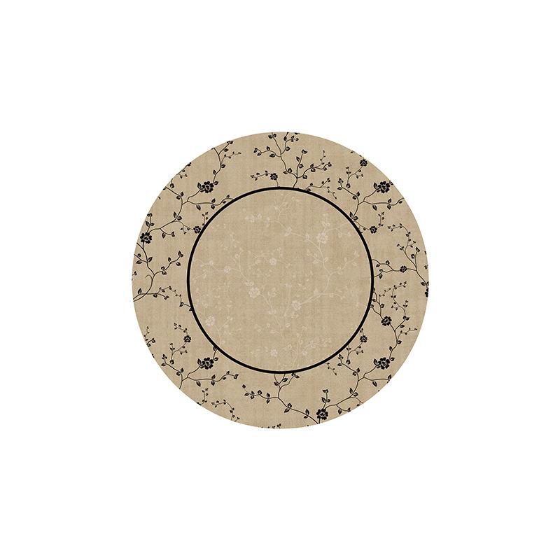 Living Room Circular Carpet Dirt Resistant Coffee Table Mat Bedroom Decoration Bedside Carpet