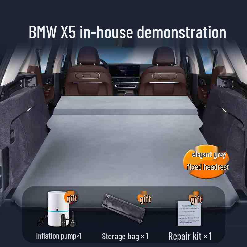 BMW X5 Rear Seat Air Mattress - Inflatable Car Bed for Trunk or Camping